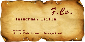 Fleischman Csilla névjegykártya